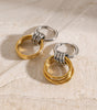 Elegant 925 Sterling Silver and 18K Gold Plated Old Money Style Earrings – Ardalle