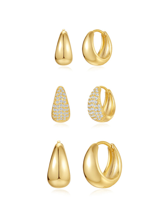 Elegant Classic Drop Earrings with Cubic Zirconia – Ellen