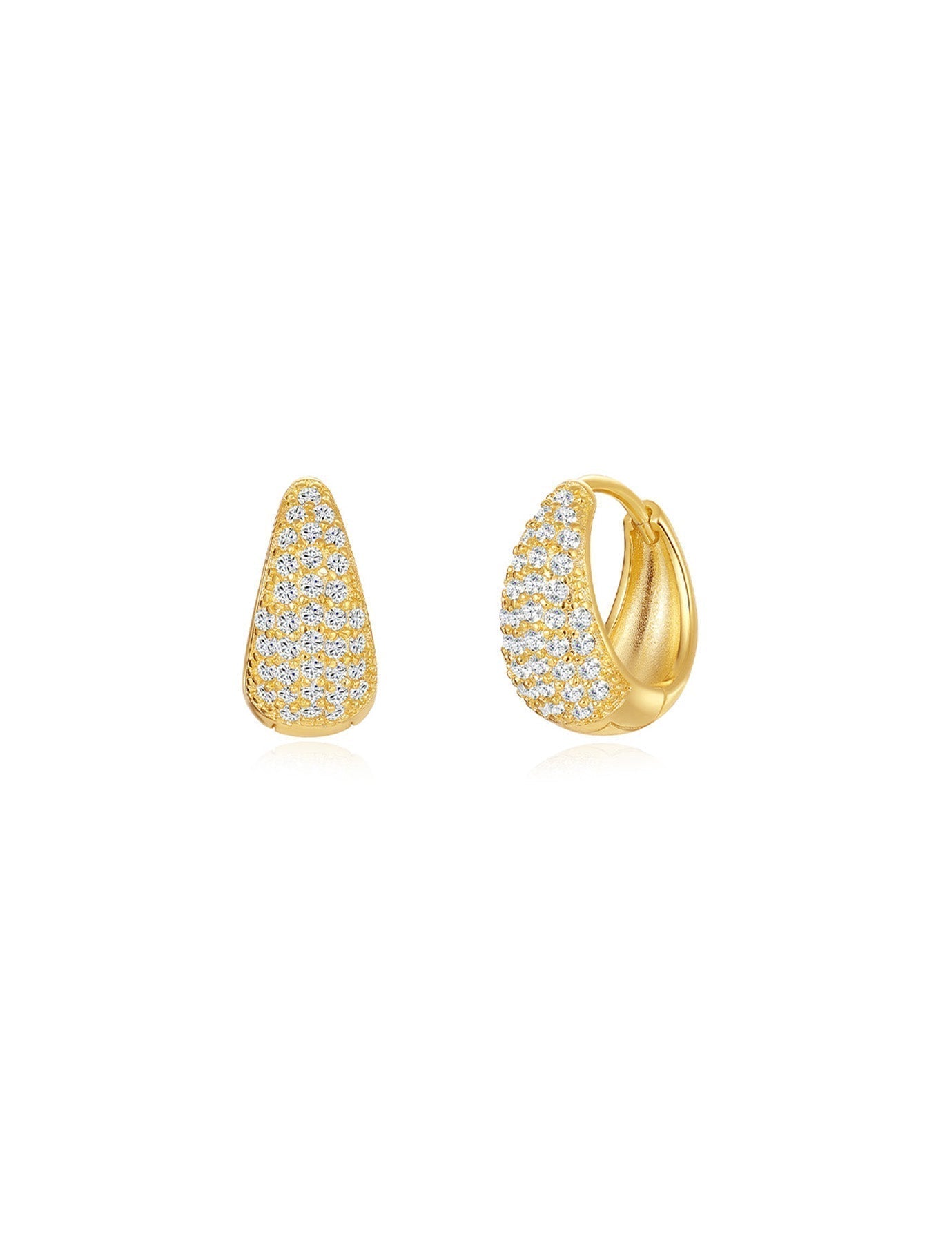 Elegant Classic Drop Earrings with Cubic Zirconia – Ellen