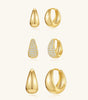 Elegant Classic Drop Earrings with Cubic Zirconia – Ellen