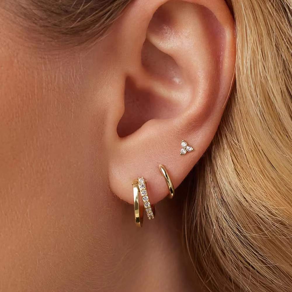 Elegant Earrings Set with Cubic Zirconia – Unice
