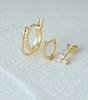 Elegant Earrings Set with Cubic Zirconia – Unice
