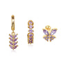 Elegant Violet Earring Set -  Pattesley