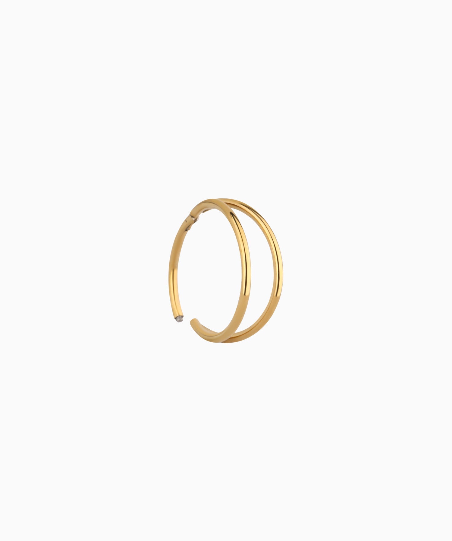 Double Hoop Clicker Earrings Available in Multiple Sizes - Lowthe