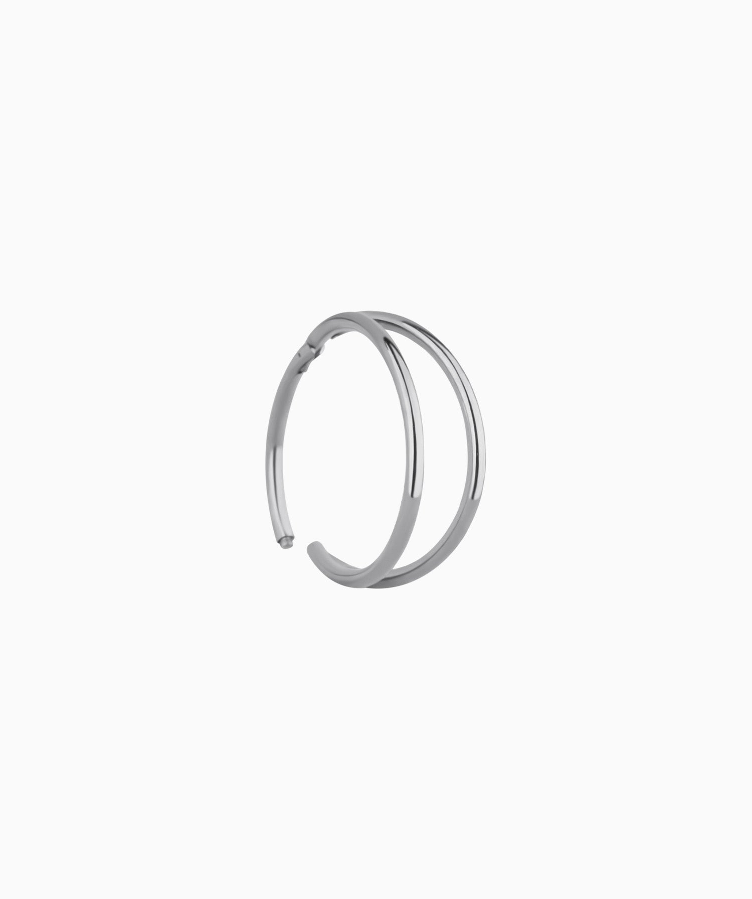 Double Hoop Clicker Earrings Available in Multiple Sizes - Lowthe