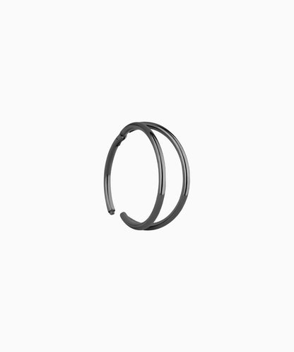 Double Hoop Clicker Earrings Available in Multiple Sizes - Lowthe