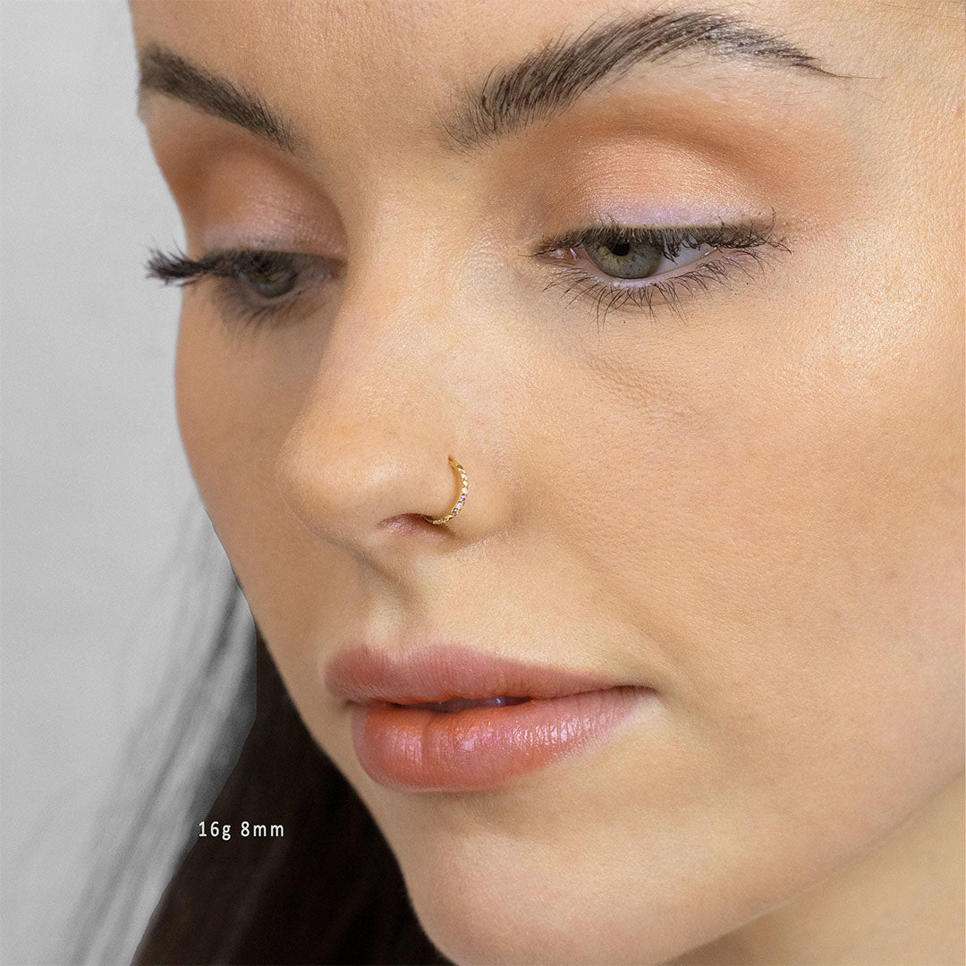 Opal and CZ Round Paved Earring – Florence
