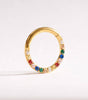 Rainbow Clicker Hoop with CZ for Daith and Septum Piercings - Everdon