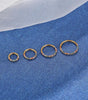 Rainbow Clicker Hoop with CZ for Daith and Septum Piercings - Everdon