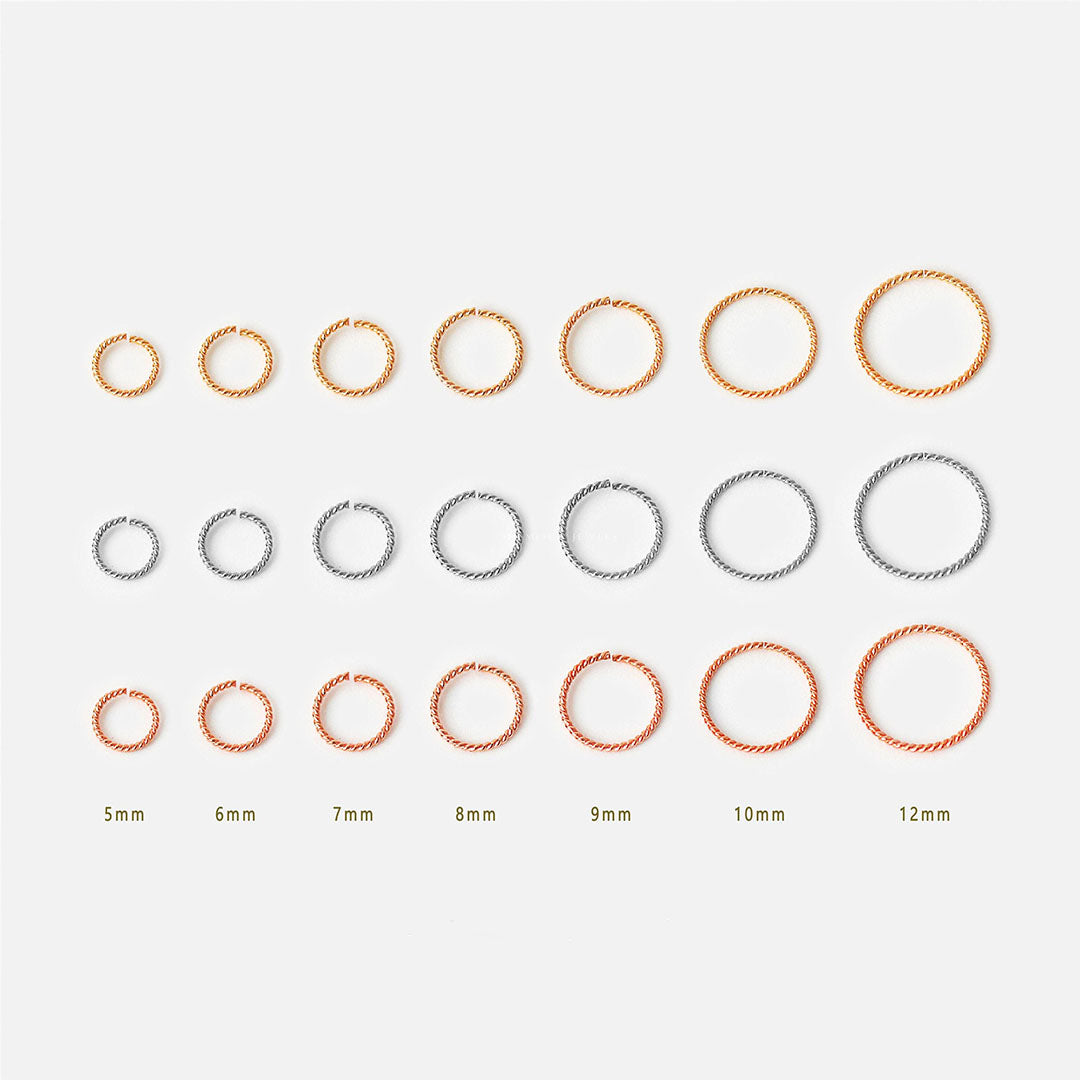 Thin Twisted Hoop Rings for Ear and Nose Piercings – Purlles