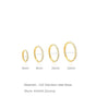 G23 Titanium Waterproof Cartilage Hoop with Cubic Zirconia – Sybyll