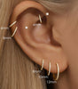 G23 Titanium Waterproof Cartilage Hoop with Cubic Zirconia – Sybyll