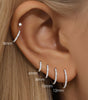 G23 Titanium Waterproof Cartilage Hoop with Cubic Zirconia – Sybyll