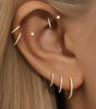 G23 Titanium Waterproof Cartilage Hoop with Cubic Zirconia – Sybyll