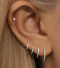 G23 Titanium Waterproof Cartilage Hoop with Cubic Zirconia – Sybyll