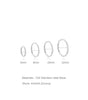 G23 Titanium Waterproof Cartilage Hoop with Cubic Zirconia – Sybyll