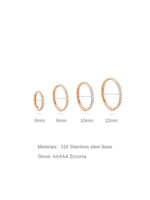 G23 Titanium Waterproof Cartilage Hoop with Cubic Zirconia – Sybyll