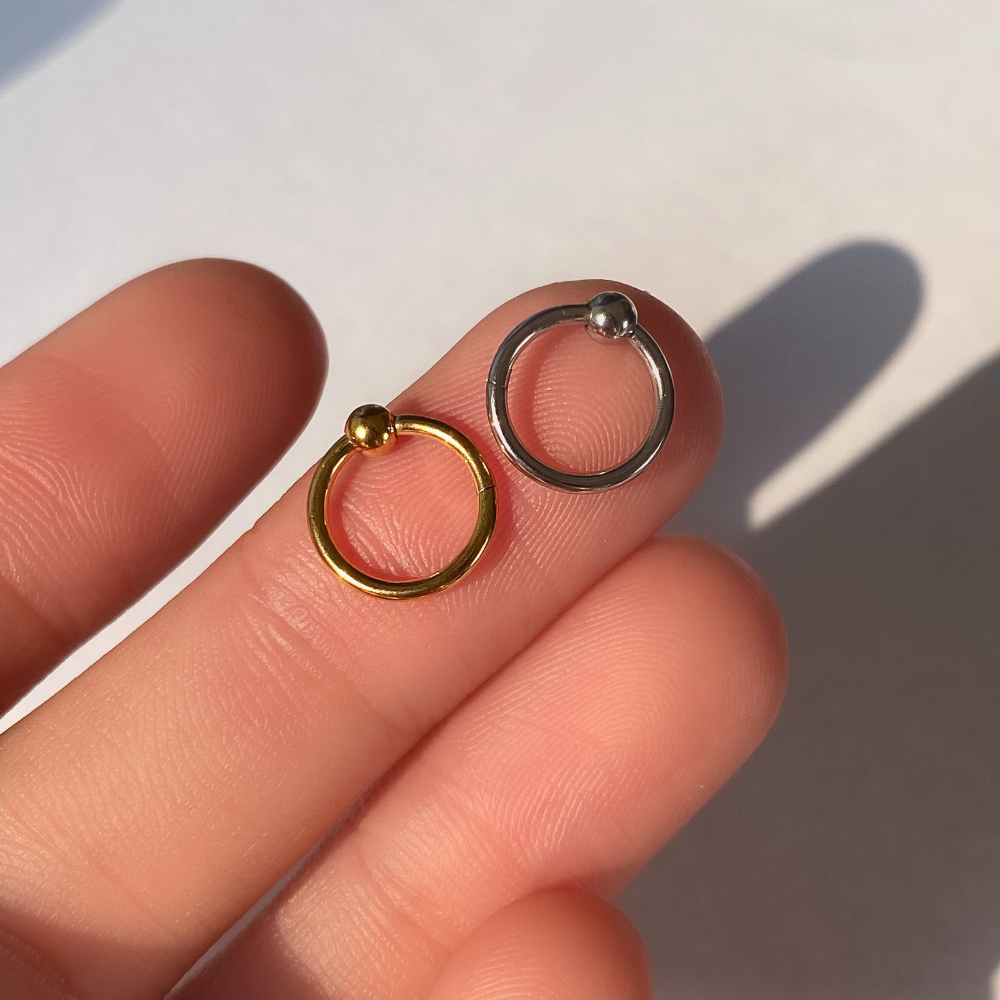 Waterproof Classic Hoop for Ear and Nose Piercings – Whytton
