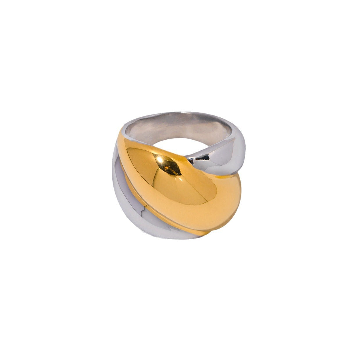 Stylish Geometric Gold Rings – Harewell