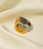 Stylish Geometric Gold Rings – Harewell