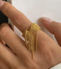 Gold Modern Tassel Ring – Josian