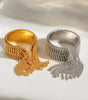 Gold Modern Tassel Ring – Josian