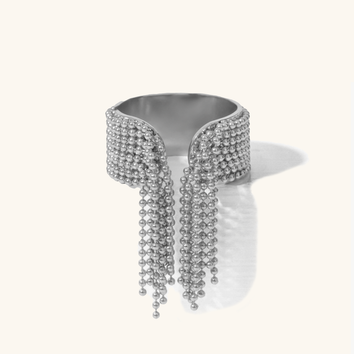 Gold Modern Tassel Ring – Josian