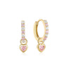 Heart-Shaped Earrings with Cubic Zirconia – Shiveley