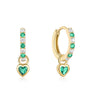 Heart-Shaped Earrings with Cubic Zirconia – Shiveley