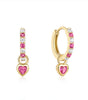 Heart-Shaped Earrings with Cubic Zirconia – Shiveley