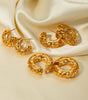 Hollow C-Shaped Earclip Earrings in Gold – Vashti