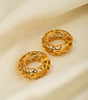 Hollow C-Shaped Earclip Earrings in Gold – Vashti
