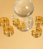 Hollow C-Shaped Earclip Earrings in Gold – Vashti