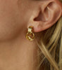 Layered Hoop Earrings With Geometrical design   – Millicent