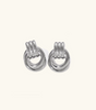 Layered Hoop Earrings With Geometrical design   – Millicent