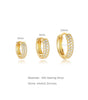 Luxury Wide Hoop Earrings with Cubic Zirconia – Millys