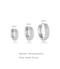 Luxury Wide Hoop Earrings with Cubic Zirconia – Millys