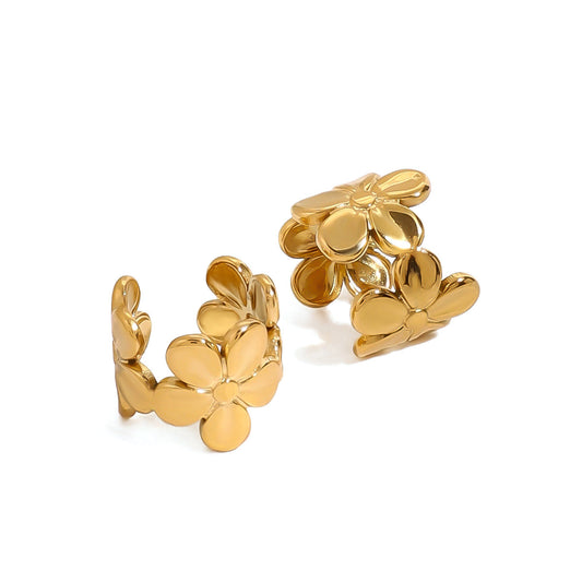 Plumeria Ear Cuff in Lightweight Design - Anne