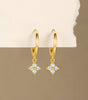 Four Leaf Clover Earrings with Cubic Zirconia – Dorothy