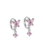Butterfly Huggie Earrings with Cubic Zirconia - Marye
