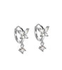 Butterfly Huggie Earrings with Cubic Zirconia - Marye