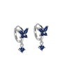 Butterfly Huggie Earrings with Cubic Zirconia - Marye