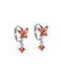 Butterfly Huggie Earrings with Cubic Zirconia - Marye