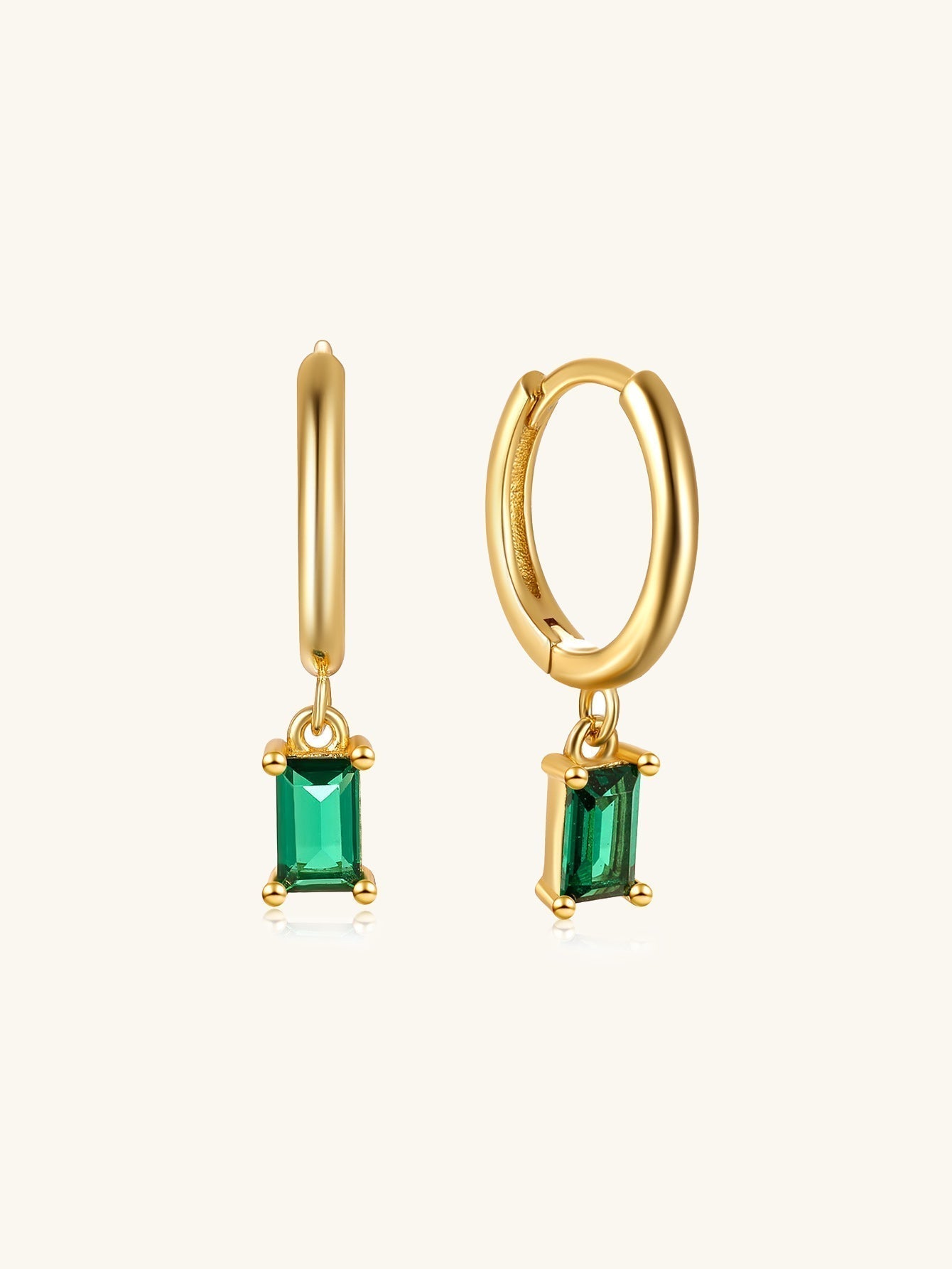 Elegant Holiday Drop Earrings with Cubic Zirconia –  Abigail