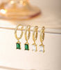 Elegant Holiday Drop Earrings with Cubic Zirconia –  Abigail