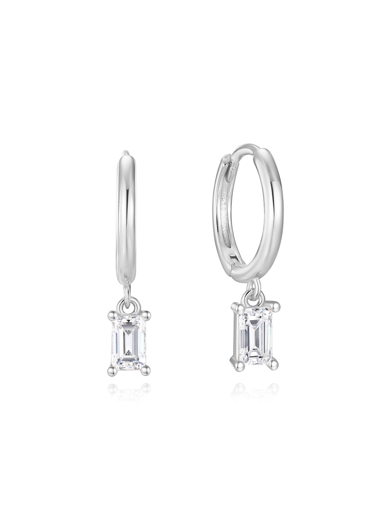 Elegant Holiday Drop Earrings with Cubic Zirconia –  Abigail