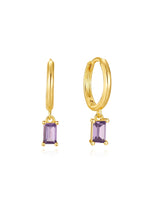 Elegant Holiday Drop Earrings with Cubic Zirconia –  Abigail