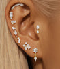 Geometrical Earrings with Cubic Zirconia – Stace