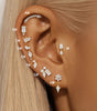 Geometrical Earrings with Cubic Zirconia – Stace