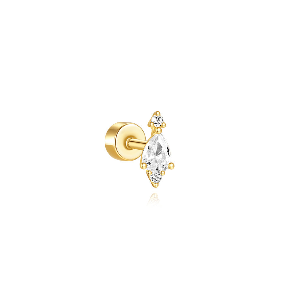 Geometrical Earrings with Cubic Zirconia – Stace